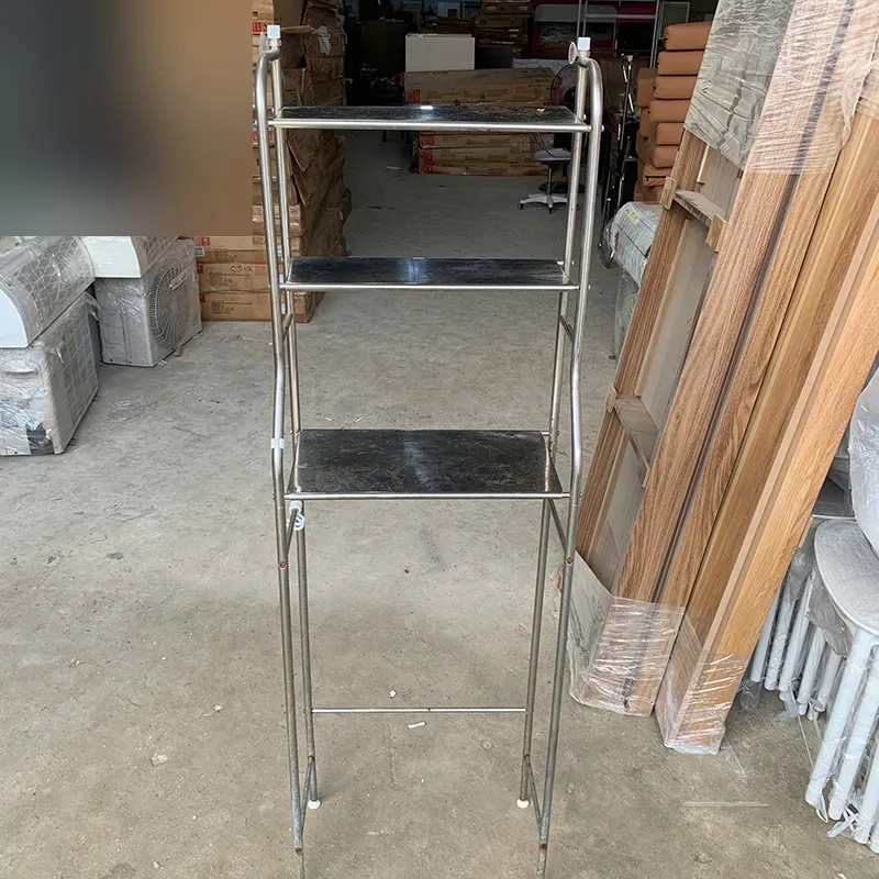 Kệ Inox Cũ 3 Tầng Dáng Cao Gọn Gàng
